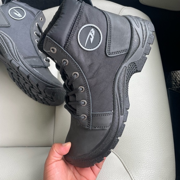 Men's Steel Toe Cap Lightweight Anti-Spike Oil-Resistant SlipResistant WorkBoots - Picture 7 of 17